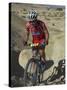 Teenage Competitior in the Mount Sodom International Mountain Bike Race, Dead Sea Area, Israel-Eitan Simanor-Stretched Canvas