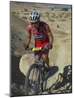 Teenage Competitior in the Mount Sodom International Mountain Bike Race, Dead Sea Area, Israel-Eitan Simanor-Mounted Photographic Print