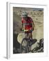 Teenage Competitior in the Mount Sodom International Mountain Bike Race, Dead Sea Area, Israel-Eitan Simanor-Framed Photographic Print