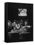 Teenage Couple Necking in a Movie Theater-Nina Leen-Framed Stretched Canvas
