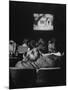 Teenage Couple Necking in a Movie Theater-Nina Leen-Mounted Photographic Print