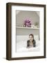 Teenage Girl, Bed, Lying, Thoughtful, Portrait-Axel Schmies-Framed Photographic Print