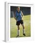 Teenage Girl on a Soccer Field-null-Framed Photographic Print