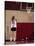 Teenage Girl Practicing Basketball Indoors-null-Stretched Canvas