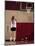 Teenage Girl Practicing Basketball Indoors-null-Mounted Photographic Print