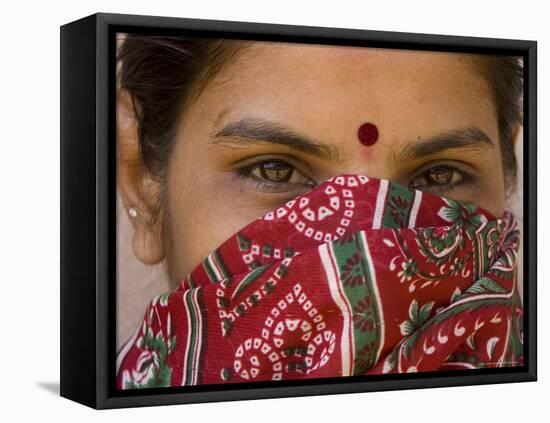 Teenage Girl, Tala, Bandhavgarh National Park, Madhya Pradesh, India-Thorsten Milse-Framed Stretched Canvas