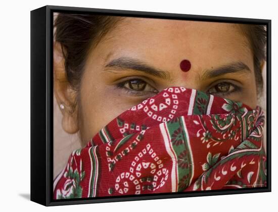 Teenage Girl, Tala, Bandhavgarh National Park, Madhya Pradesh, India-Thorsten Milse-Framed Stretched Canvas