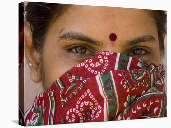 Teenage Girl, Tala, Bandhavgarh National Park, Madhya Pradesh, India-Thorsten Milse-Stretched Canvas