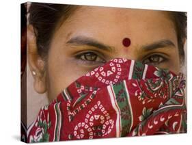 Teenage Girl, Tala, Bandhavgarh National Park, Madhya Pradesh, India-Thorsten Milse-Stretched Canvas