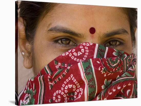 Teenage Girl, Tala, Bandhavgarh National Park, Madhya Pradesh, India-Thorsten Milse-Stretched Canvas