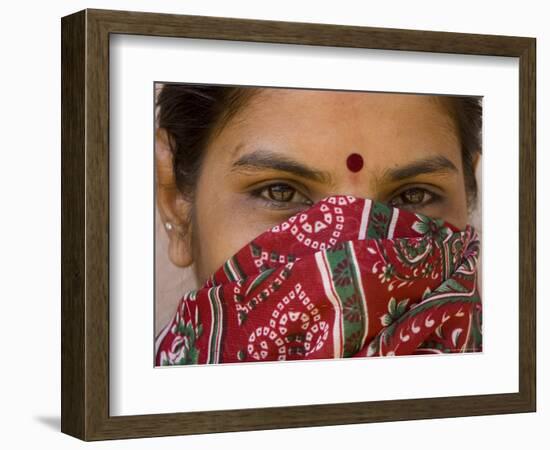 Teenage Girl, Tala, Bandhavgarh National Park, Madhya Pradesh, India-Thorsten Milse-Framed Photographic Print