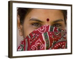 Teenage Girl, Tala, Bandhavgarh National Park, Madhya Pradesh, India-Thorsten Milse-Framed Photographic Print