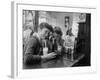 Teenage Girls Drinking Milkshakes at a Local Restaurant-Francis Miller-Framed Photographic Print