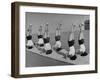 Teenage Girls from Hoover High School Standing on Their Heads in Gymnastics Class-Martha Holmes-Framed Photographic Print