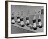 Teenage Girls from Hoover High School Standing on Their Heads in Gymnastics Class-Martha Holmes-Framed Photographic Print