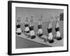 Teenage Girls from Hoover High School Standing on Their Heads in Gymnastics Class-Martha Holmes-Framed Photographic Print