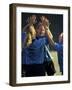 Teenage Girls on a Soccer Team Celebrating-null-Framed Photographic Print