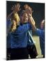 Teenage Girls on a Soccer Team Celebrating-null-Mounted Photographic Print