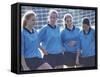 Teenage Girls on a Soccer Team Standing Together-null-Framed Stretched Canvas