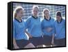 Teenage Girls on a Soccer Team Standing Together-null-Framed Stretched Canvas