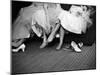 Teenage Girls Resting Feet at First Formal Dance at the Naval Armory-Cornell Capa-Mounted Photographic Print