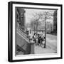 Teenage Girls Walking Down Sidewalk in Brooklyn, NY, 1949-Ralph Morse-Framed Photographic Print