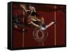 Teenage Girs Playing High School Basketball-null-Framed Stretched Canvas