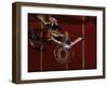 Teenage Girs Playing High School Basketball-null-Framed Photographic Print