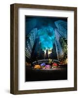 TEENAGE MUTANT NINJA TURTLES [1990], directed by STEVE BARRON.-null-Framed Photographic Print