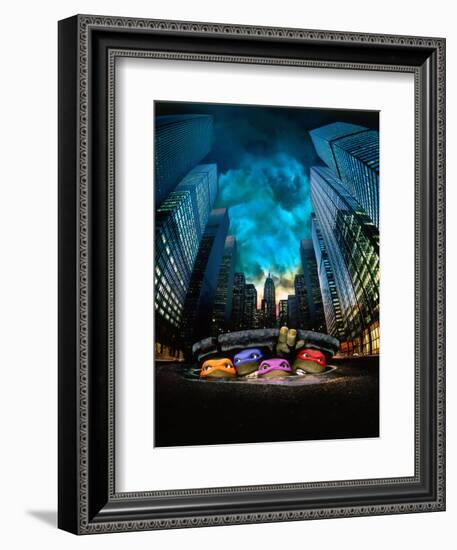 TEENAGE MUTANT NINJA TURTLES [1990], directed by STEVE BARRON.-null-Framed Photographic Print