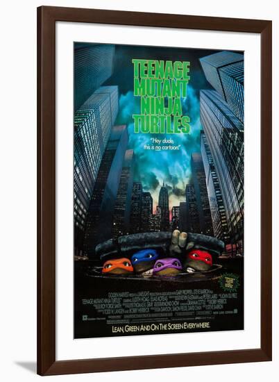 TEENAGE MUTANT NINJA TURTLES [1990], directed by STEVE BARRON.-null-Framed Photographic Print
