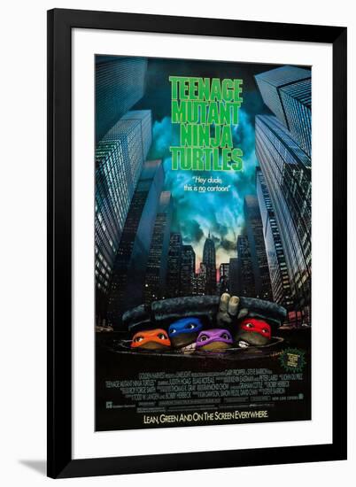 TEENAGE MUTANT NINJA TURTLES [1990], directed by STEVE BARRON.-null-Framed Photographic Print