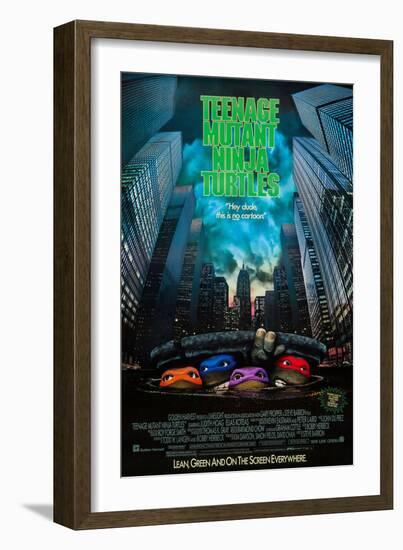 TEENAGE MUTANT NINJA TURTLES [1990], directed by STEVE BARRON.-null-Framed Photographic Print