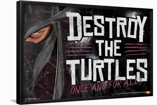 Teenage Mutant Ninja Turtles - Destroy-null-Framed Poster