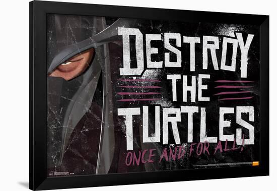 Teenage Mutant Ninja Turtles - Destroy-null-Framed Poster