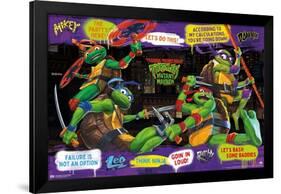 Teenage Mutant Ninja Turtles: Mutant Mayhem - Phrases-Trends International-Framed Poster