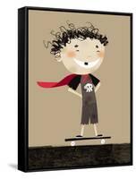 Teenage superhero-Harry Briggs-Framed Stretched Canvas