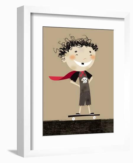 Teenage superhero-Harry Briggs-Framed Giclee Print