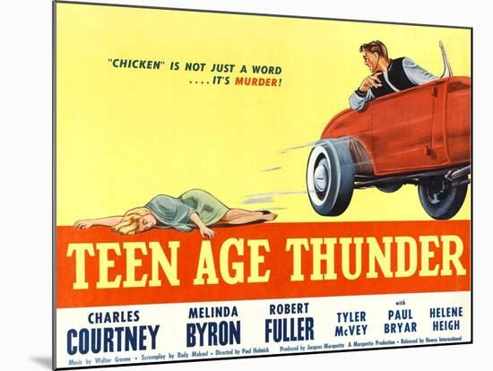 Teenage Thunder, 1957-null-Mounted Art Print
