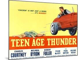 Teenage Thunder, 1957-null-Mounted Art Print