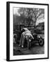 Teenaged Boys Working on a 1927 Ford Model T Automobile-Nina Leen-Framed Premium Photographic Print