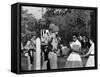 Teenager Elizabeth Eckford Turned Away From Entering Central High School by Arkansas Guardsmen-Francis Miller-Framed Stretched Canvas