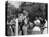 Teenager Elizabeth Eckford Turned Away From Entering Central High School by Arkansas Guardsmen-Francis Miller-Stretched Canvas