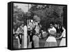 Teenager Elizabeth Eckford Turned Away From Entering Central High School by Arkansas Guardsmen-Francis Miller-Framed Stretched Canvas