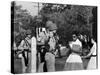 Teenager Elizabeth Eckford Turned Away From Entering Central High School by Arkansas Guardsmen-Francis Miller-Stretched Canvas