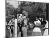 Teenager Elizabeth Eckford Turned Away From Entering Central High School by Arkansas Guardsmen-Francis Miller-Mounted Photographic Print