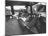 Teenager Robert Riesenmy Jr. Reading in Car at Home-Robert W^ Kelley-Mounted Photographic Print