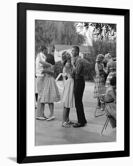 Teenager Suzie Slattery Dancing with Boyfriend Ted Sten-Yale Joel-Framed Photographic Print