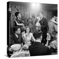 Teenagers Dancing and Socializing at a Party-Nina Leen-Stretched Canvas