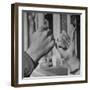 Teenagers Doing the Latest Fad, Thumbs Up Wave-Ed Clark-Framed Photographic Print